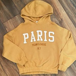 Zara girls crop sweatshirt hoodie size 10. EUC